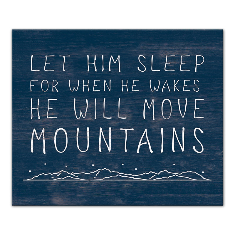 " He Will Move Mountains ", 20" H x 24" W x 1.25" D