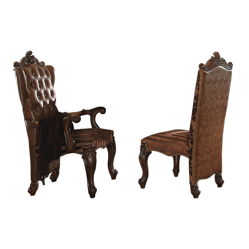 Chaise d'appoint rembourrée en similicuir Waverly Place, Brun, Marron