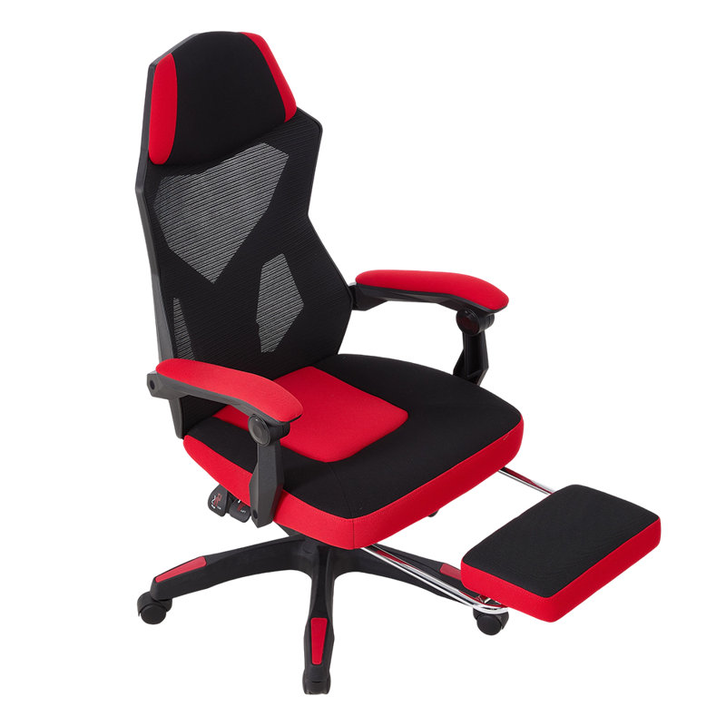 Metro Lane Adjustable Reclining Ergonomic Swiveling PC & Racing Game Chair in Black；red