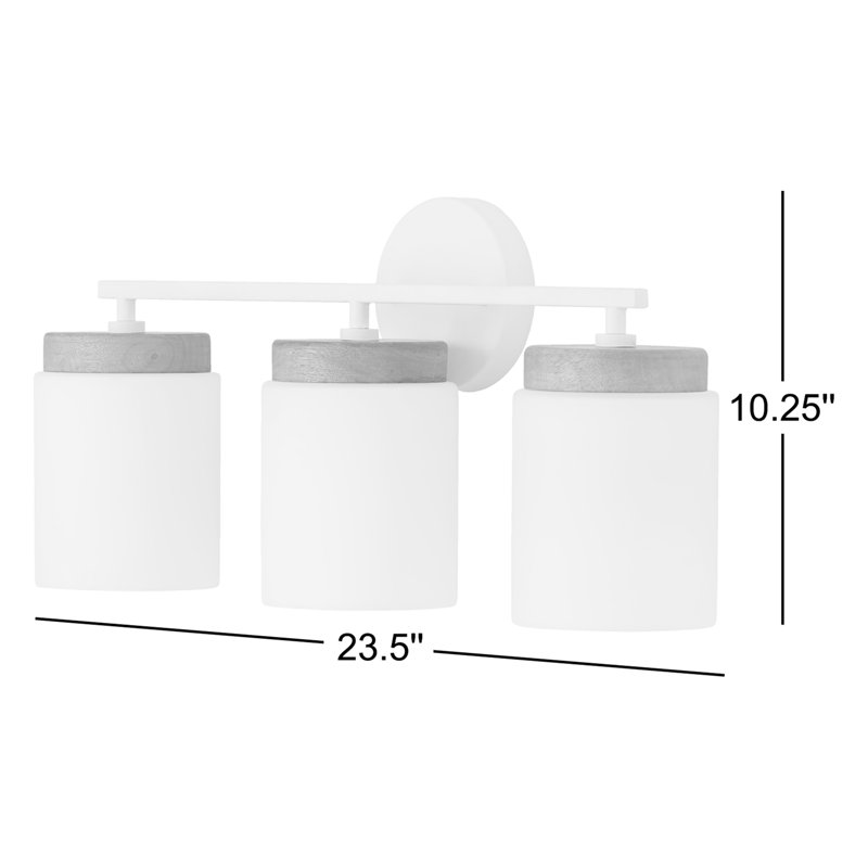 Éclairage pour meuble-lavabo à 3 lumières à intensité variable Donal