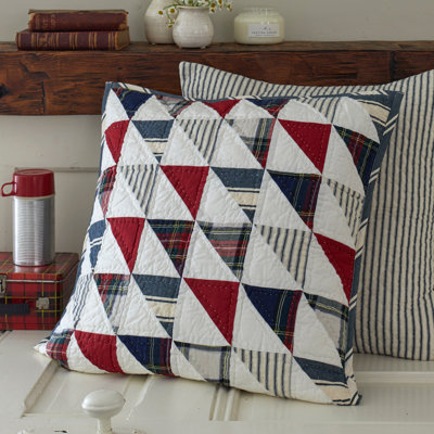Nantucket Patchwork Throw Pillow