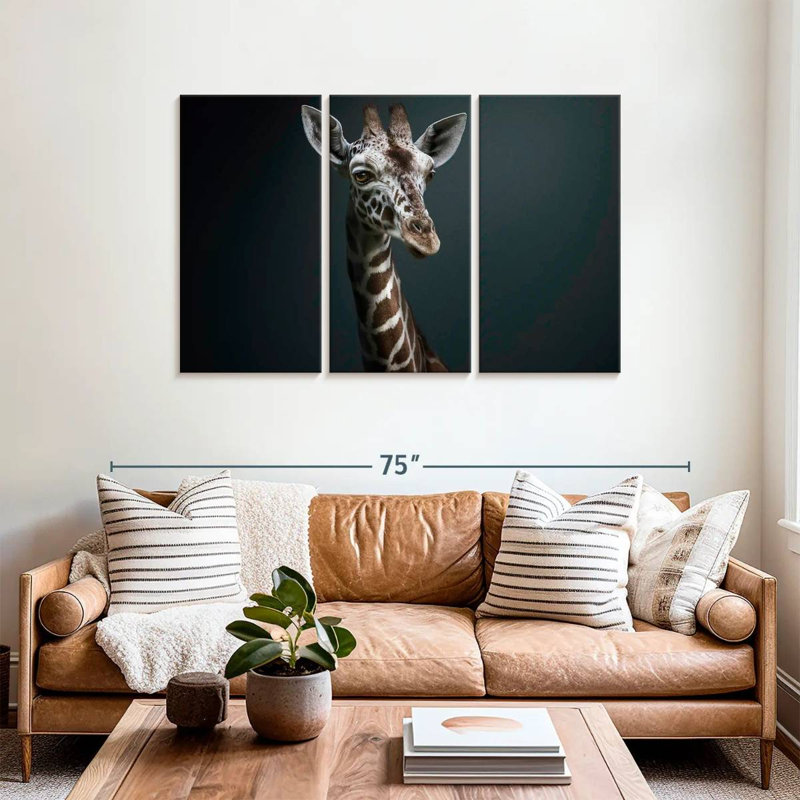 Brampt Giraffe Pondering, 36" H x 57" W
