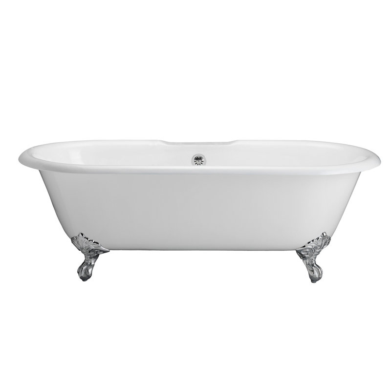 Baignoire de trempage à pattes 67" x 31", Chrome poli