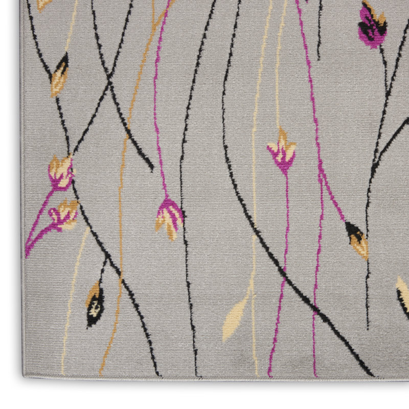 Floral Area Rug, Rectangle 213 x 305cm