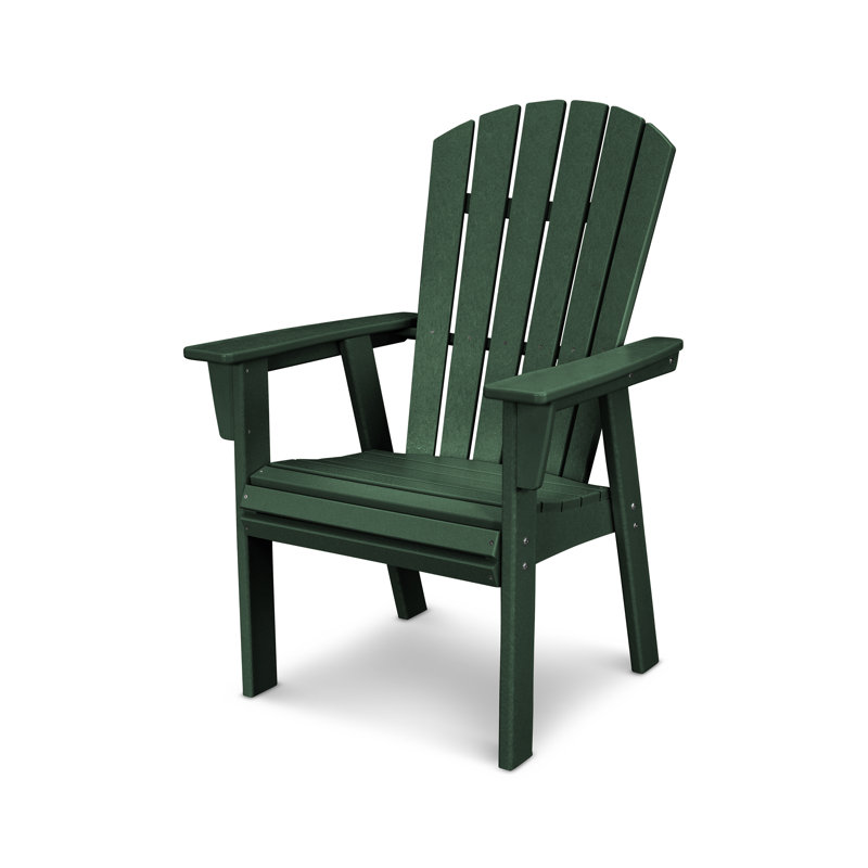 Chaise Adirondack POLYWOOD Nautical Curveback, Vert