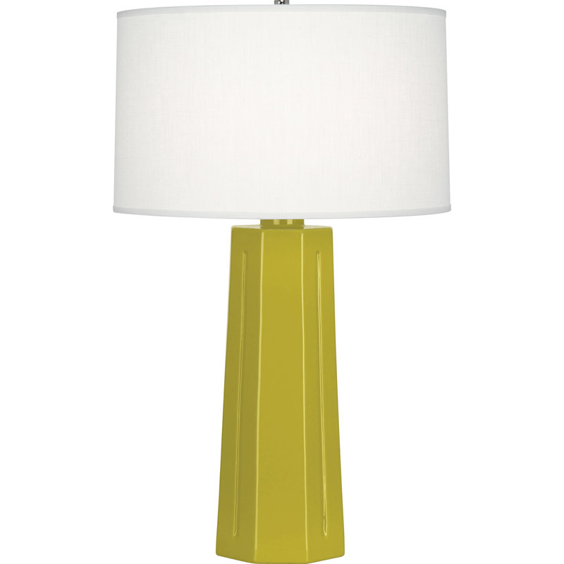Mason Ceramic Table Lamp, Citron