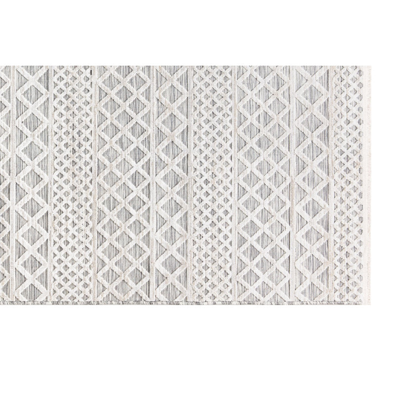 Tapis gris de qualité supérieure, 6,6 x 9,5 pieds | 100% polypropylène, hauteur des poils de 0,16 po, 2 250 g / m² | Tissé à la machine, 320 000 fils | Durable, facile à nettoyer, idéal pour les salons et les chambres à coucher