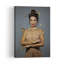 Elegant Woman And Butterflies Delicate Elegant Retro Butterfly Portrait Wall Art Print-498388564