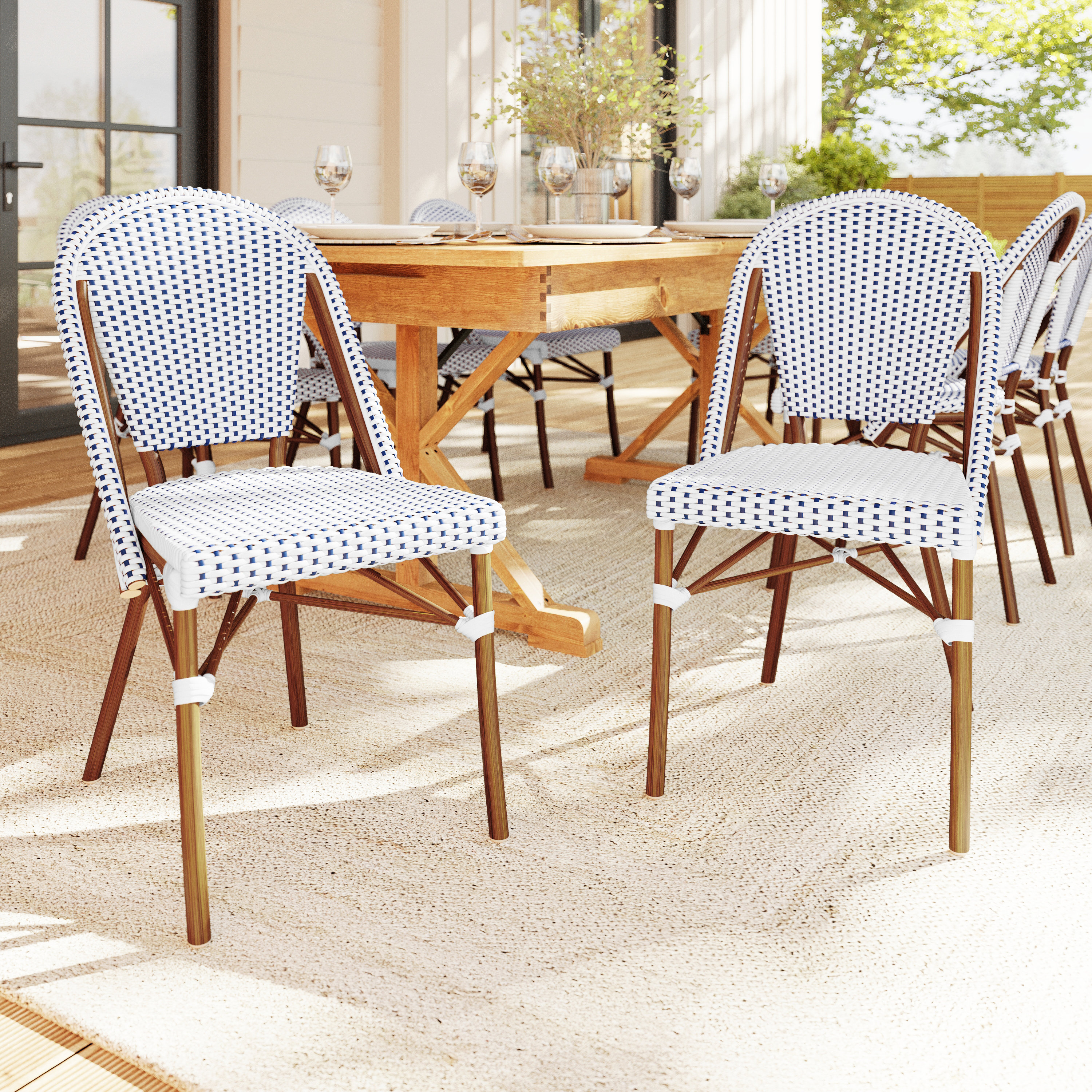 Bed Bath Chairs Bed Bath Round Stacking Patio Chair Martha Stewart