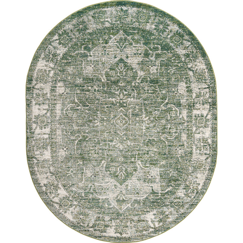 Mekalah Oriental Indoor Rug, Oval 7'10" x 10'
