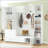 American Style 4-in-1 Hall Tree with Padded Bench & Adjustable Shelves-129045985