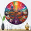 Horloge murale arc-en-ciel-93381769