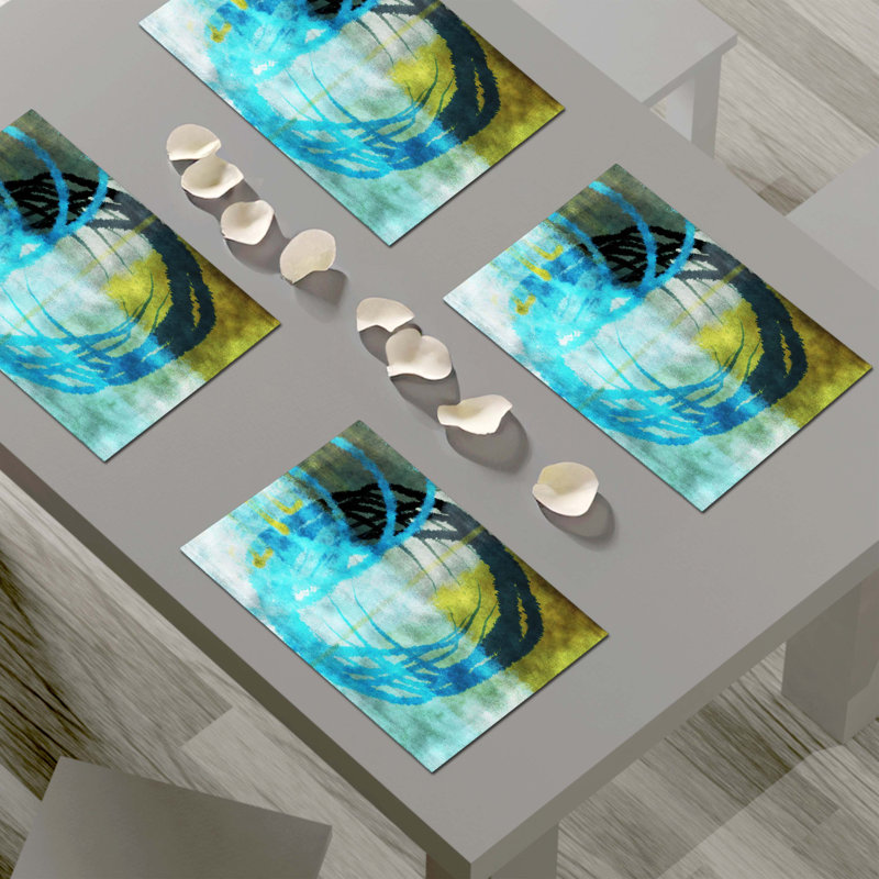 Polyester Abstract Rectangle Placemat