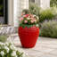 Pot de fleurs décoratif en forme de fraise pour la décoration extérieure