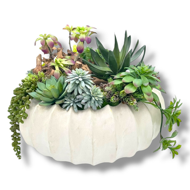 Vase en bois texturé blanc cassé