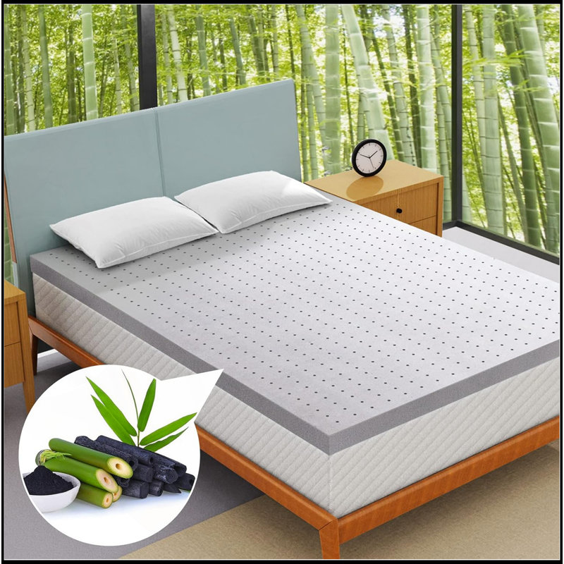 Mattress Topper,Gel Memory Foam Mattress Topper Double Bed Topper For Soft & Cooling Sleep, Pressure Relieve, Certipur-US Certified