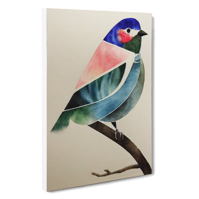Bird In Watercolour No.1 - Wrapped Canvas Print