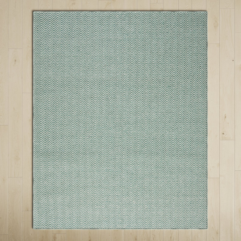 Rita Performance Wool Chevron Indoor Rug, Rectangle 9' x 12'