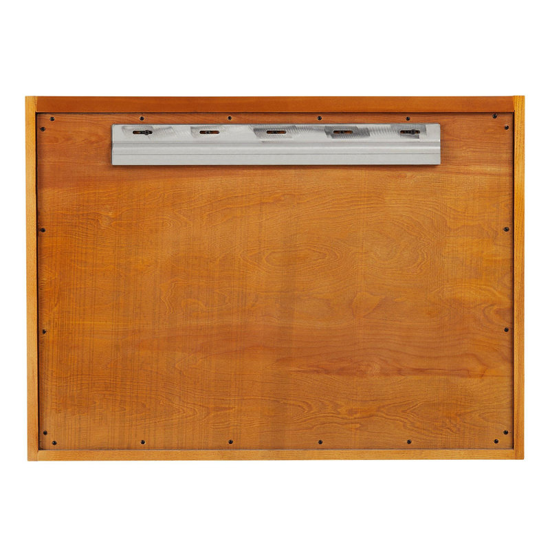 30" Dita Double Bathroom Vanity - Cabinet Only, Medium Wood