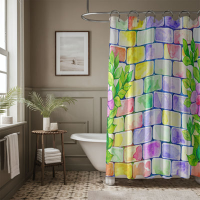 Brick Design - Premium Shower Curtain