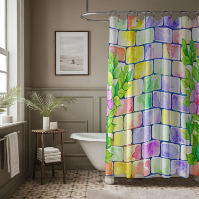 Brick Design - Rideau de douche Premium