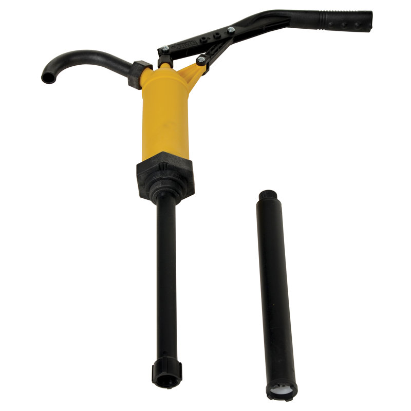 DRUM PUMP LEVER ACTION POLY SS 2 IN BUNG, Yellow