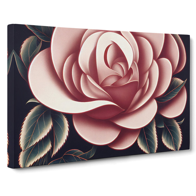 Rose Deco Vol.3 - Wrapped Canvas Print, 35cm H x 50cm W x 3cm D
