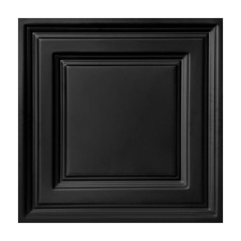 Carreau de plafond à caisson en PVC 2 pi x 2 pi Fasarxiu - Très épais, ignifuge, imperméable, réutilisable - Premium 48 pieds carrés / caisse (ensemble de 12)
