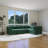 116.10'' Green Polyester L-Shaped Modular Sofa Bed-538628454