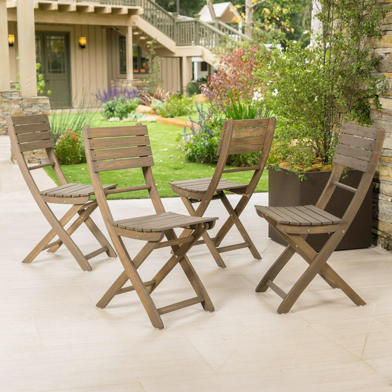 Chaise pliable 4 pièces