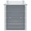 Raised Garden Flower Bed, Open Bottom Design, Grey Steel, 39 Inch