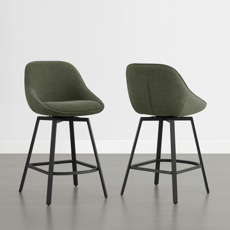 Swivel Counter Stool, Green