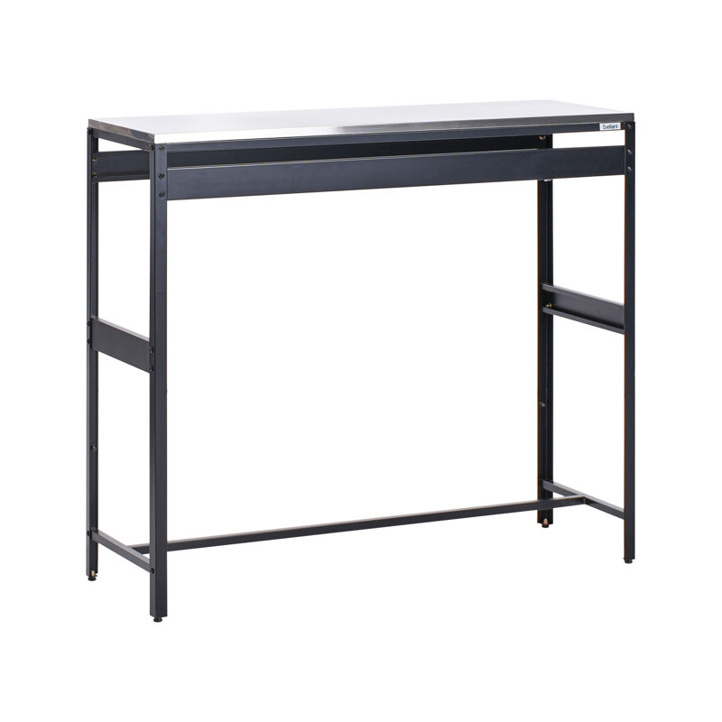 MAENZA Rectangular Metal Outdoor Bar Table , 40cm cm W 120cm cm D