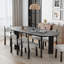 Table de cuisine ovale en bois 67 po x l 33,5 po avec 4 pieds-1061252811-1061252808
