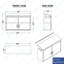 Armoire murale 48 po x 15 po