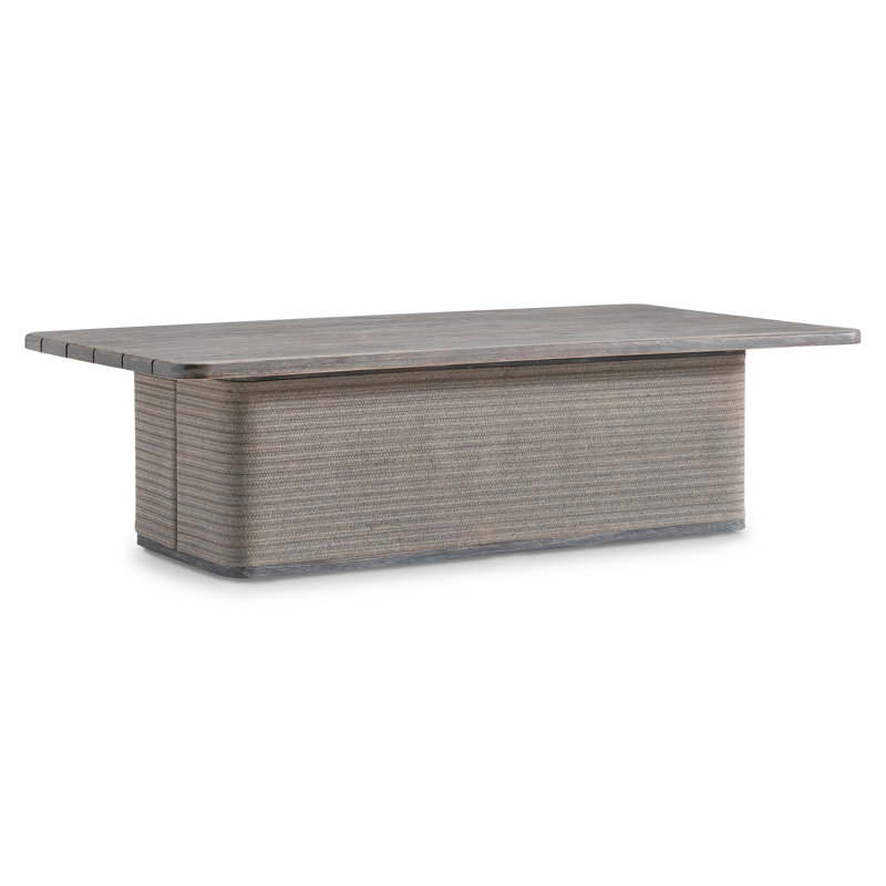 Outdoor Teak Table, 14.8" H x 54" W x 30" D