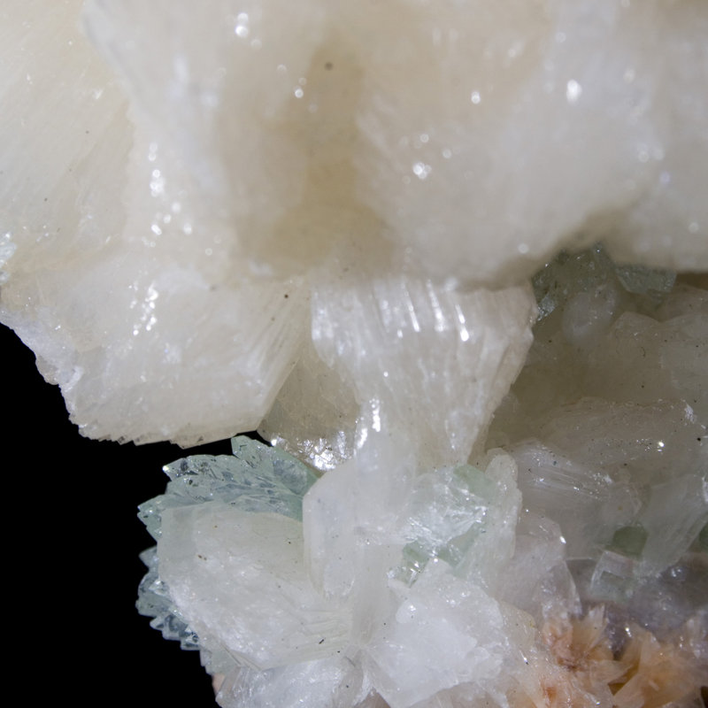 Stalactite apophyllite et heulandite multi-minéraux