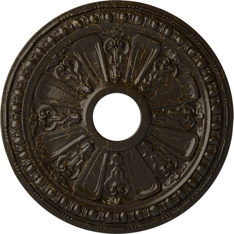 Endurathane Alexa Ceiling Medallion, 20 1/2"OD x 1 7/8"P (Fits Canopies up to 2 7/8")Hand-Painted Cloud Burst Finish