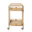 Riviera Bar Cart In Camel Finish