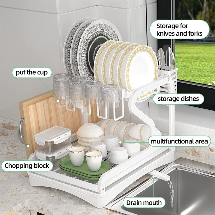 Multifunctional Stainless Steel Dish Rack YITAHOME