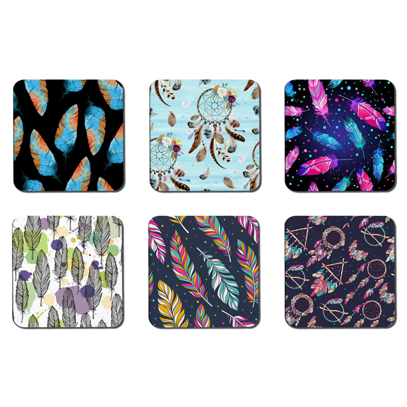 Square 6 Piece Coaster Set