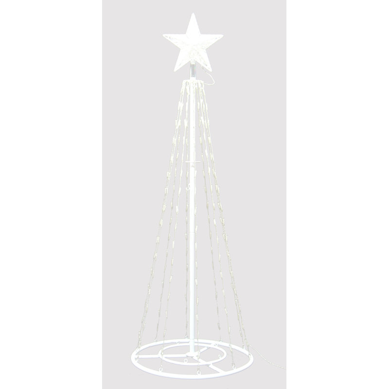 Arbre de Noël artificiel avec 300 lumières DEL multicolores,, H 86 po x l 28 po x P 28 po