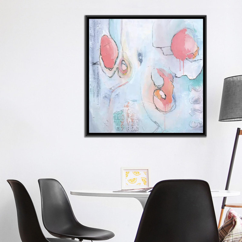 «Chloe», reproduction d'art sur toile tendue, H 37 po x l 37 po x P 1,5 po, Toile encadrée noire, Pas de tapis