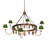 Kennardi 6 - Light Steel Dimmable Chandelier