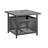 Table d'appoint d'extérieur avec trou pour parasol 1,57 po