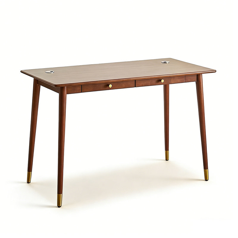 Bureau en bois massif clair et luxueux, H 29,53 po x l 39,37 po x P 23,62 po