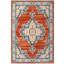 Armeda Orange Oriental Power Loom Rug-65546413