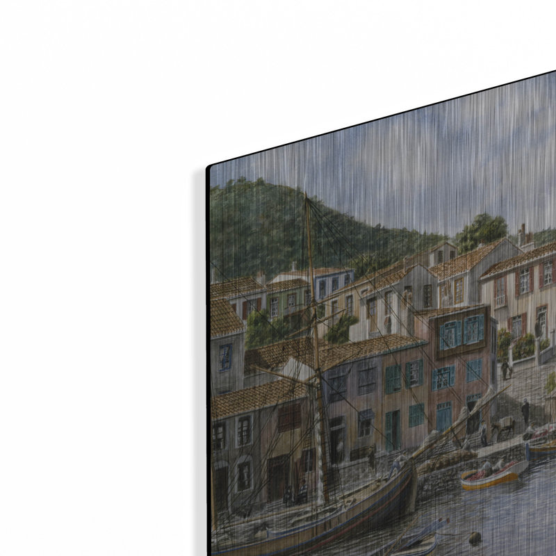 Kokkari Samos, Grèce, Fisherman's Corner 'par Stanton Manolakas, H 12 po x l 16 po