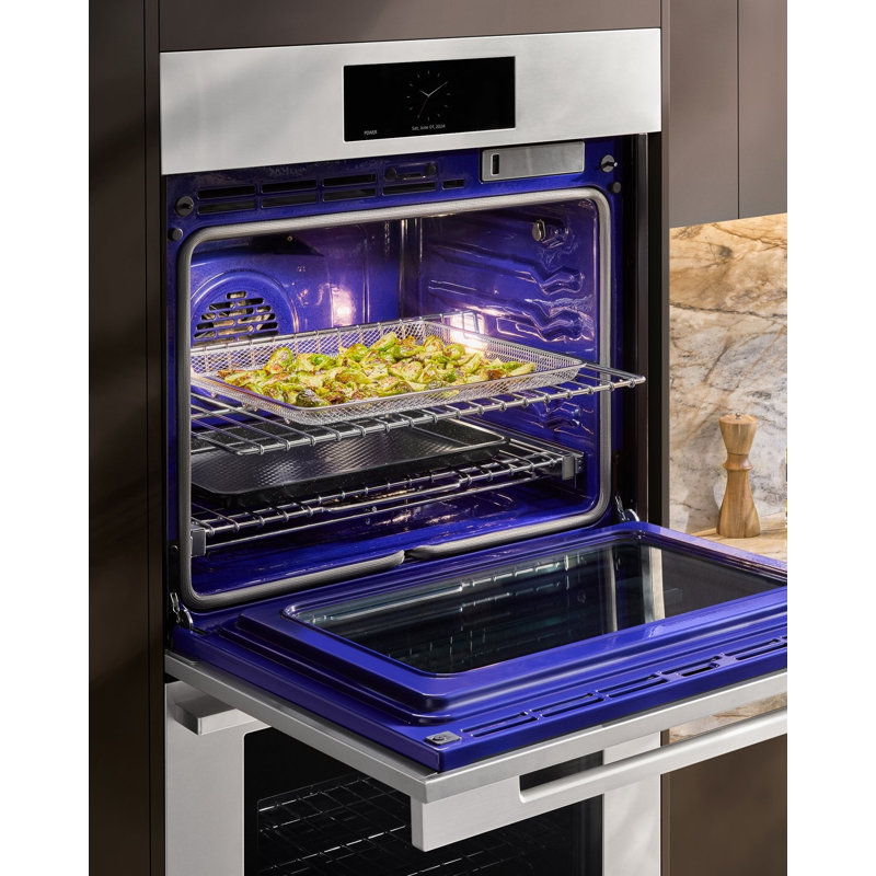 30" Matte Black Smart Combination Wall Oven