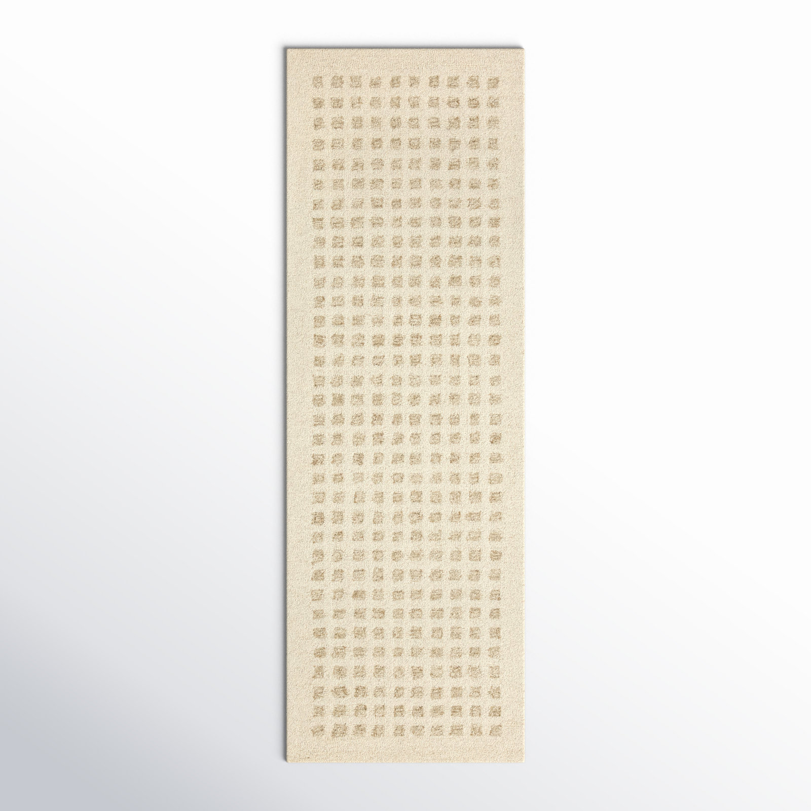 Chris Loves Julia x Loloi Polly Handmade Ivory/Natural Rug, Runner 2'6" x 7'6"